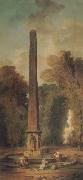 ROBERT, Hubert Landscape with Obelisk oil painting reproduction